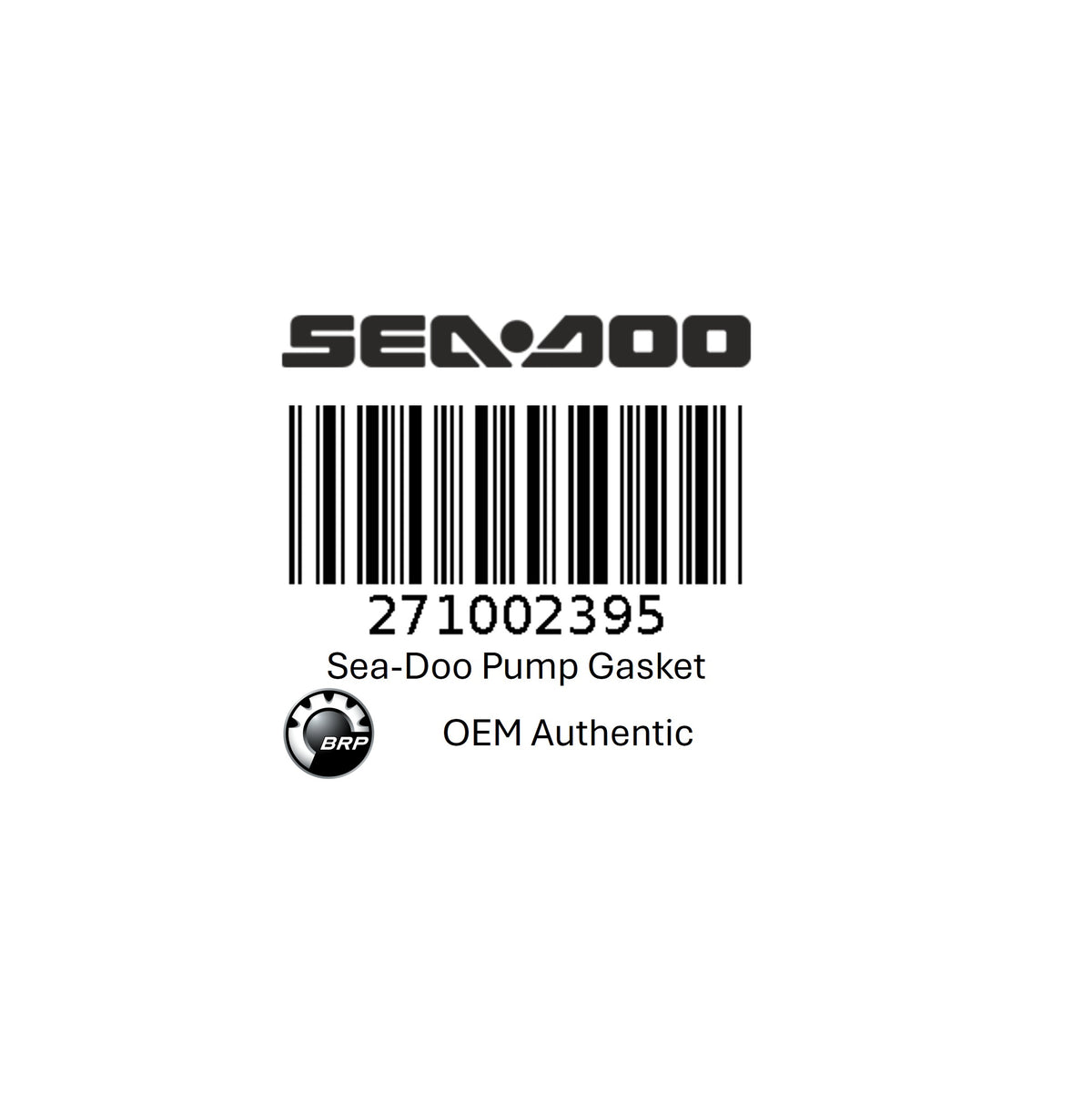 271002395 BRP OEM Sea-Doo Neoprene Pump Gasket