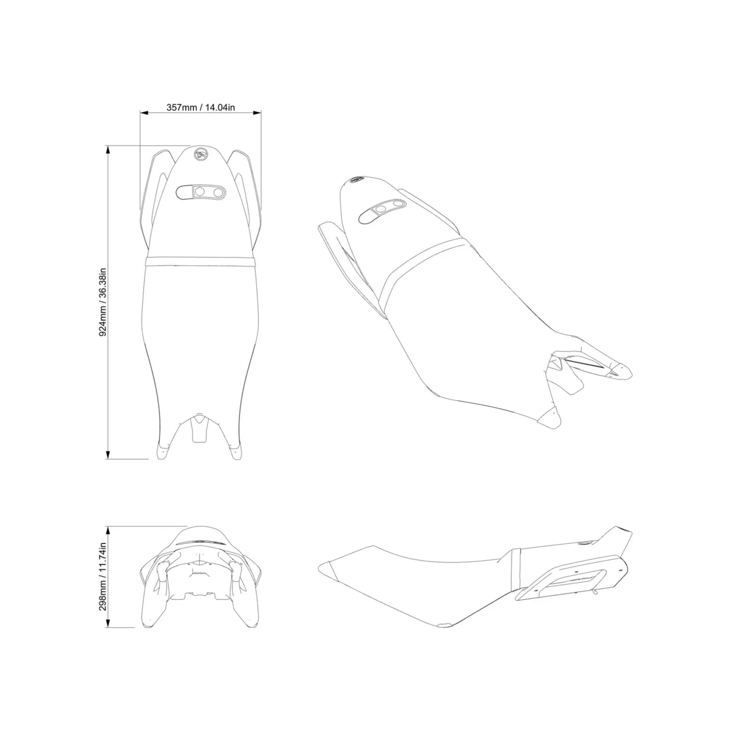 Sea-Doo Trixx 2 Up Seat - Dazzling Blue 295101259