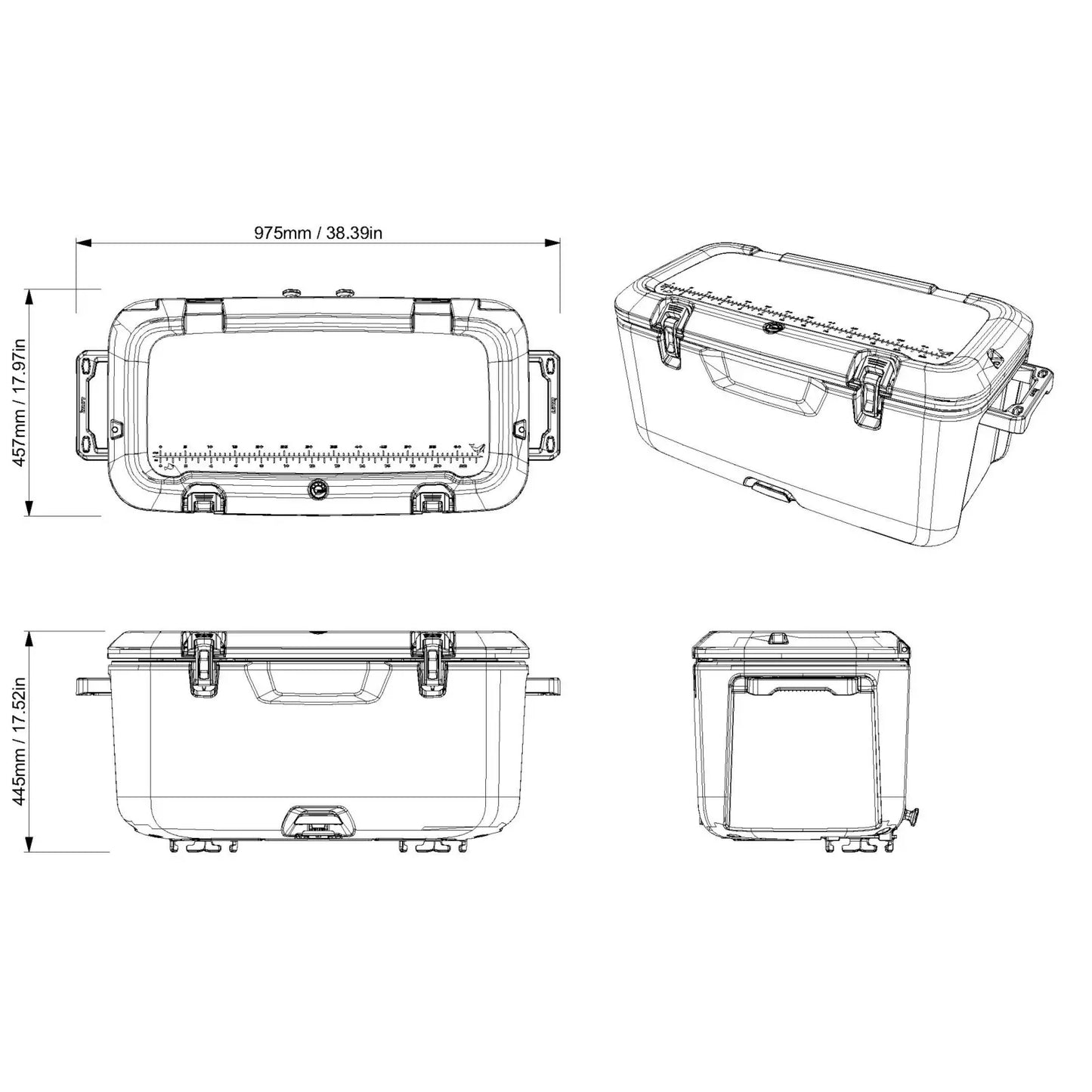 Quick-Attach 18 US Gal Cooler for Switch Pontoon 295101304