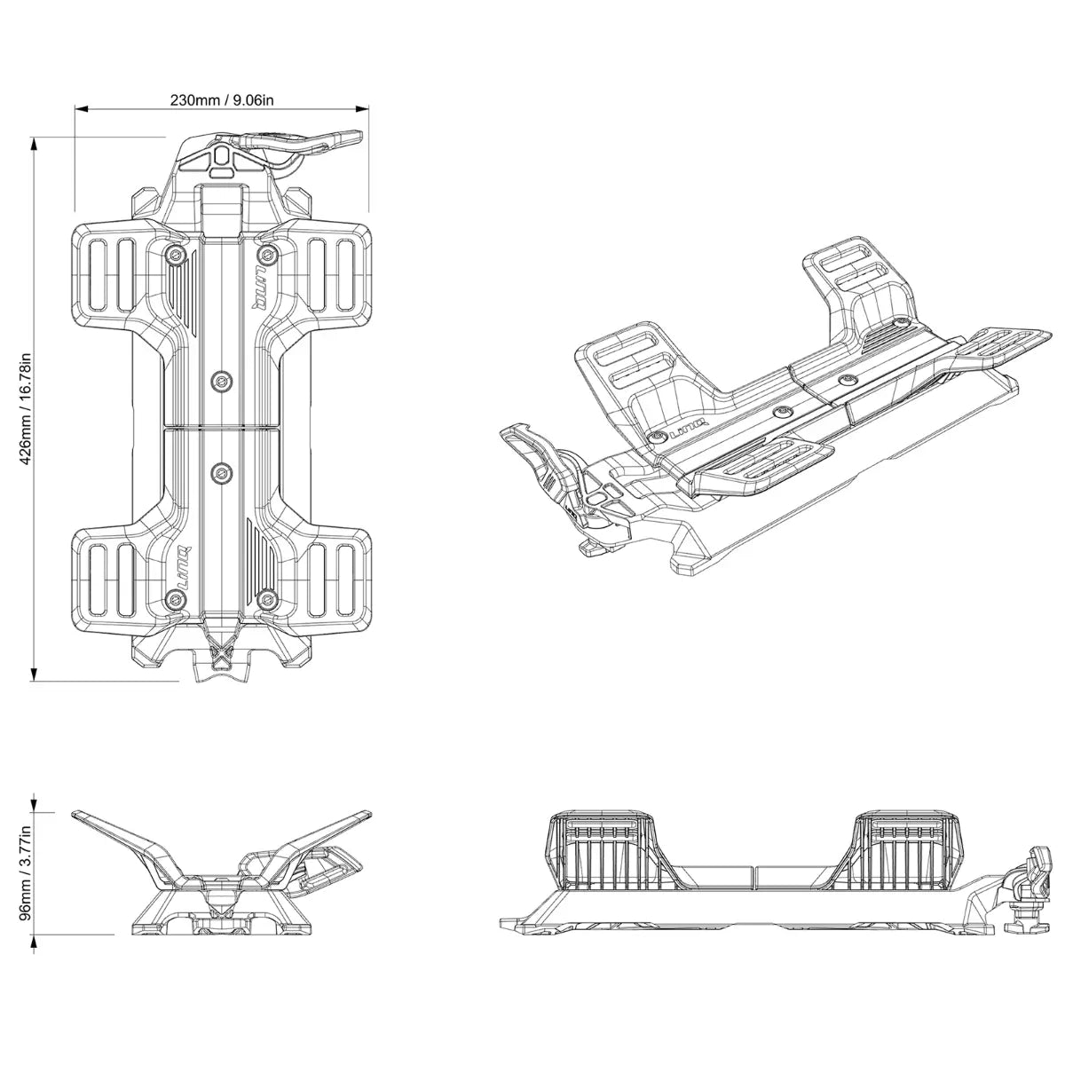 LinQ Rear Floating Mat Holder for PWC and Switch Pontoon 295101366