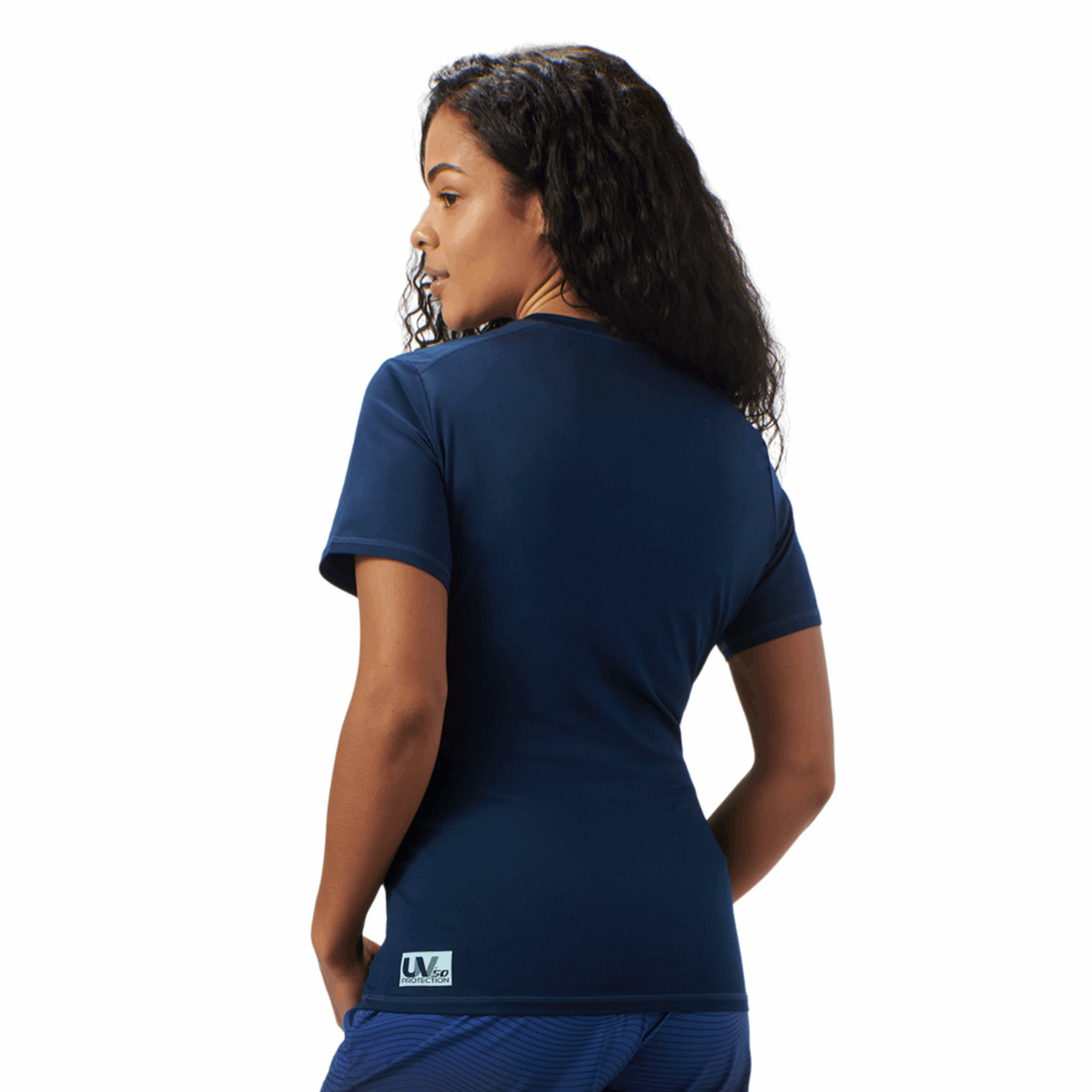 SEA-DOO WOMEN SIGNATURE SHORT SLEEVE RASHGUARD - BLUE - 454484_89