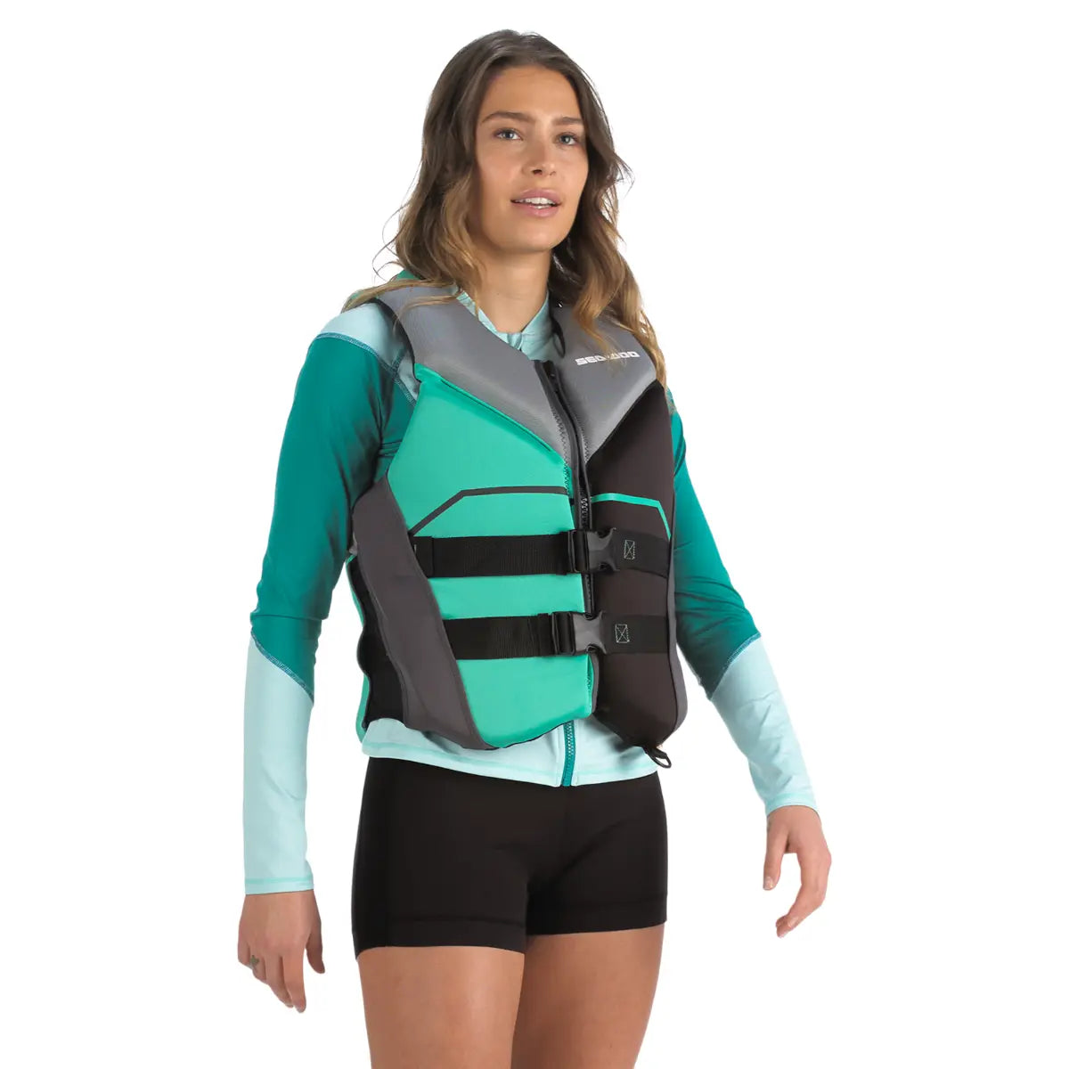 Sea-Doo Freedom PFD/Life Jacket - Teal - 285980 | Shop Sea-Doo PWC