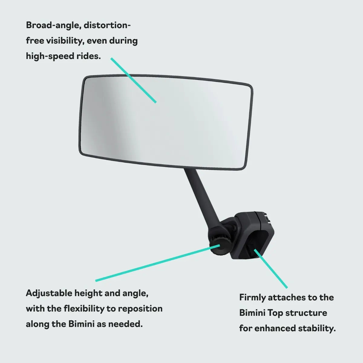 Sea-Doo Switch Rearview Mirror - Bimini Mounted - 295100934