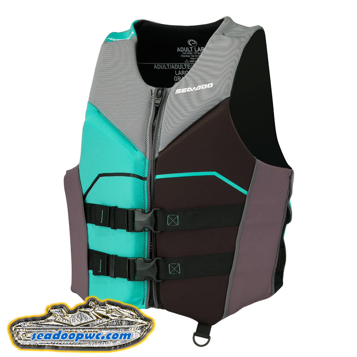 Sea-Doo Freedom PFD/Life Jacket - Teal - 285980_74