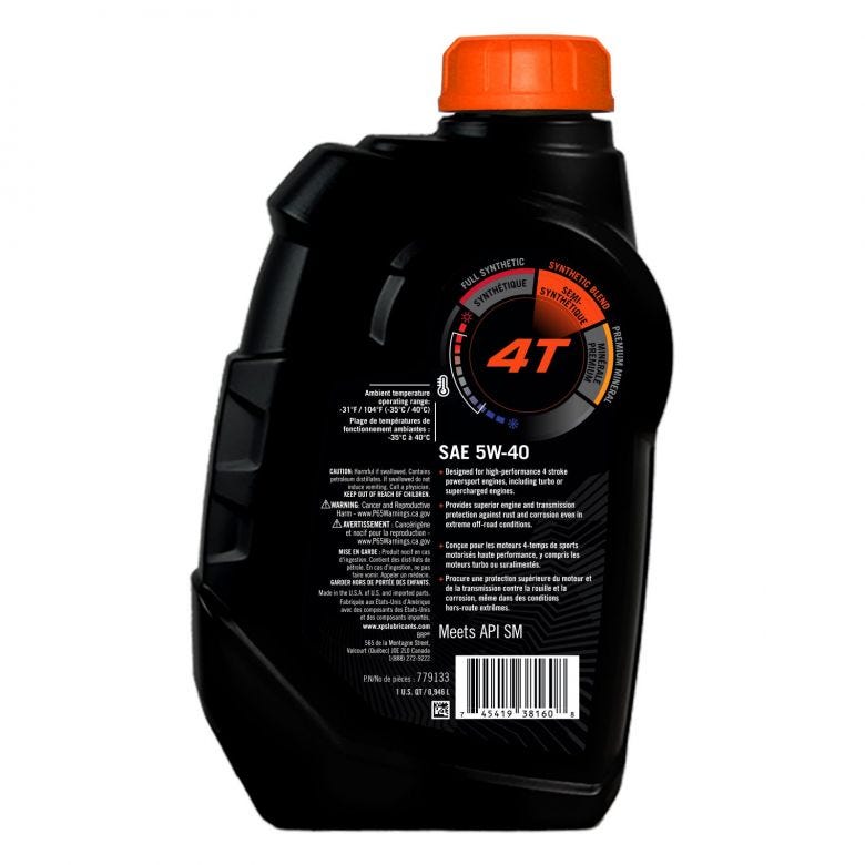 Sea-Doo XPS Oil 4T 5W-40 Synthetic Oil #9779492