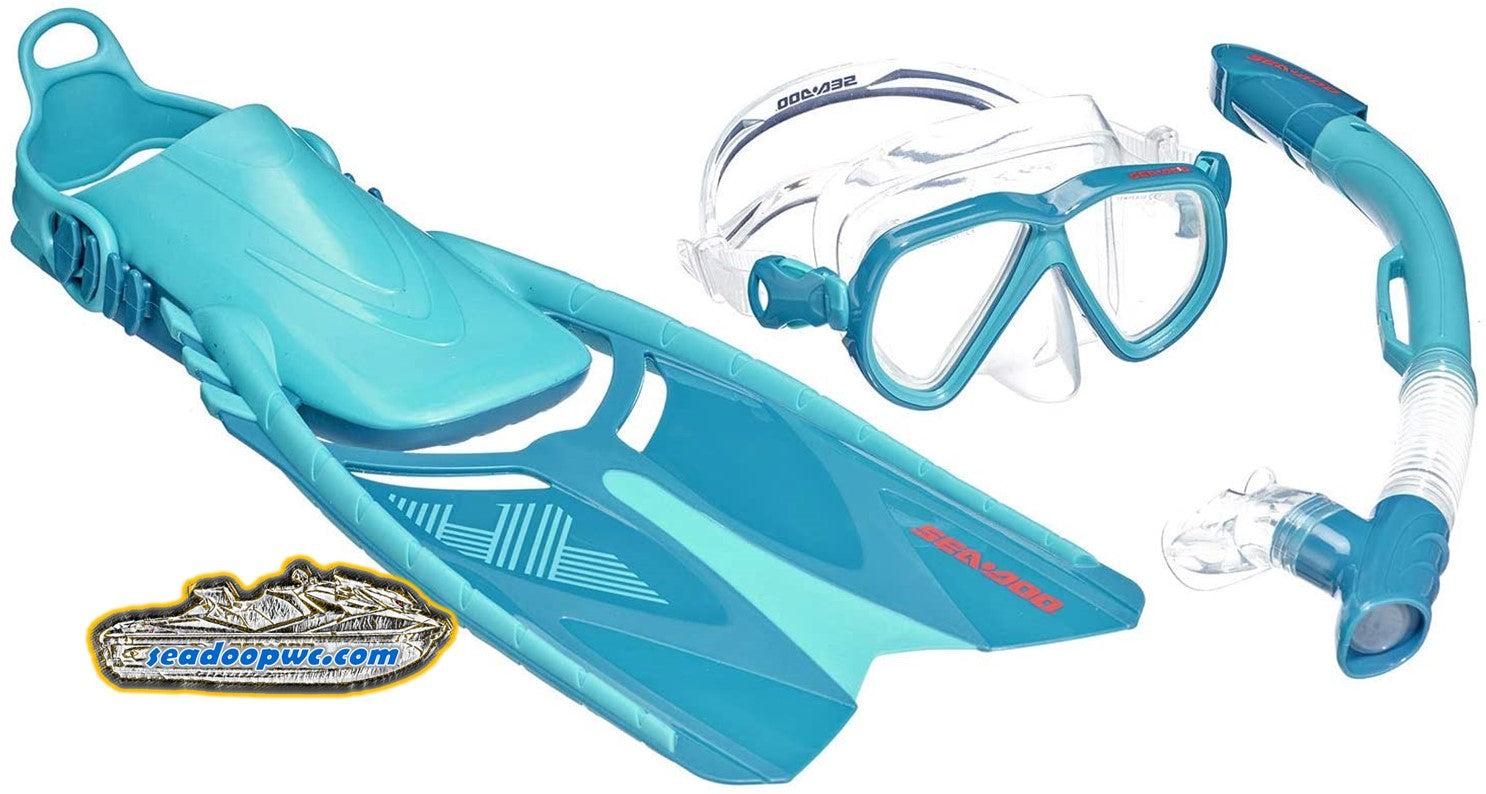 goggles and snorkel Sea-Doo Snorkeling Set for Adults S/M, Blue (B103867280) – Sea-Doo Superstore