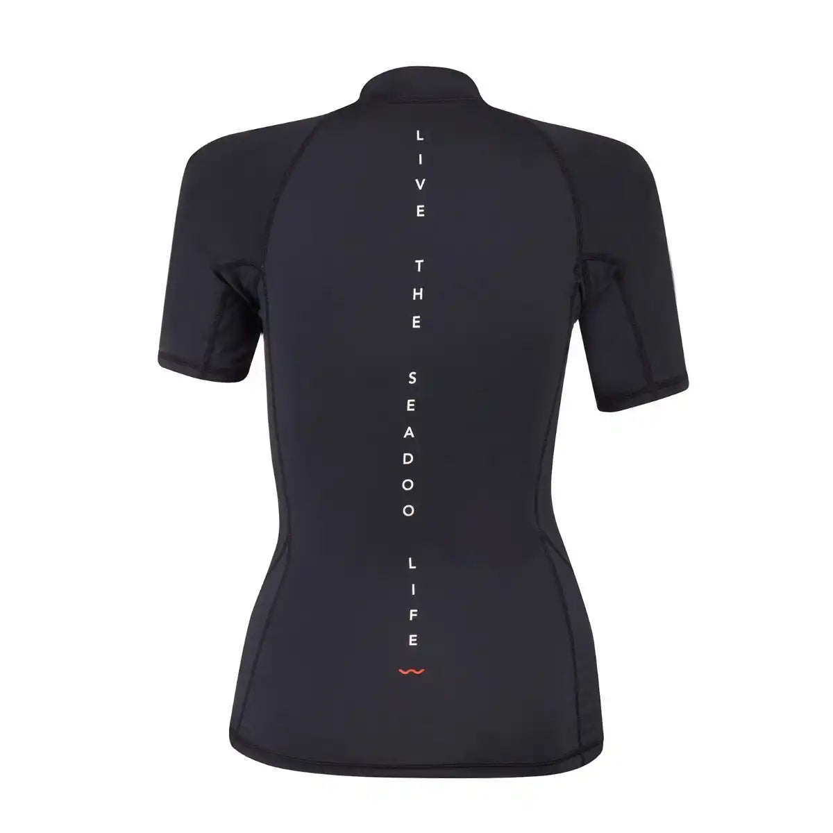 SEA-DOO WOMEN SIGNATURE SHORT SLEEVE RASHGUARD - BLACK - 286795