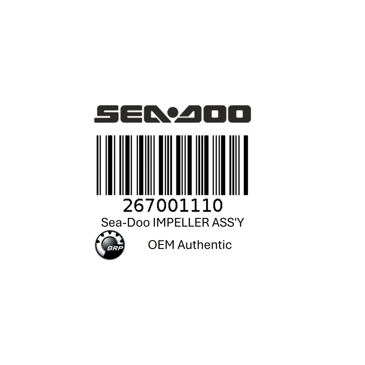 267001110 BRP OEM Sea-Doo Impeller