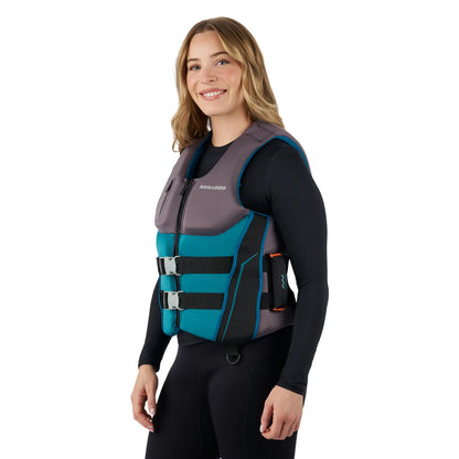 Sea-Doo Unisex Wave Grip PFD/Life Jacket - Turquoise