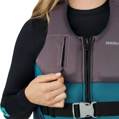 Sea-Doo Unisex Wave Grip PFD/Life Jacket - Turquoise