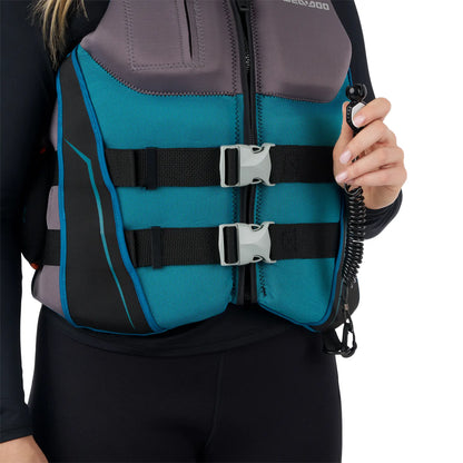 Sea-Doo Unisex Wave Grip PFD/Life Jacket - Turquoise