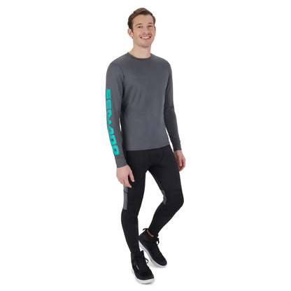 Sea-Doo Men's Sea-Doo Long Sleeve Rashguard Charcoal