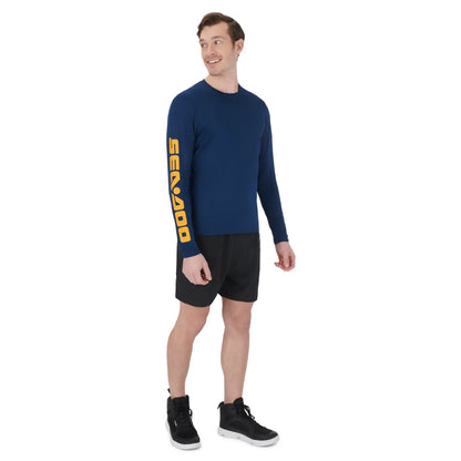 Sea-Doo Men's Sea-Doo Long Sleeve Rashguard Navy