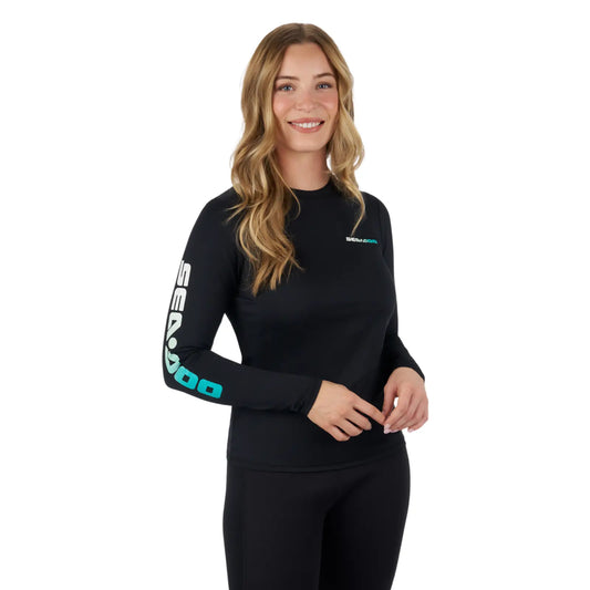 Sea-Doo Women's Long Sleeve Rashguard Yellow Black