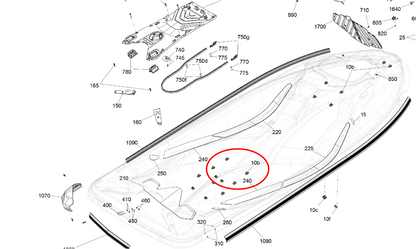 Sea-Doo PWC OEM Housing Nut M6 - 291006093