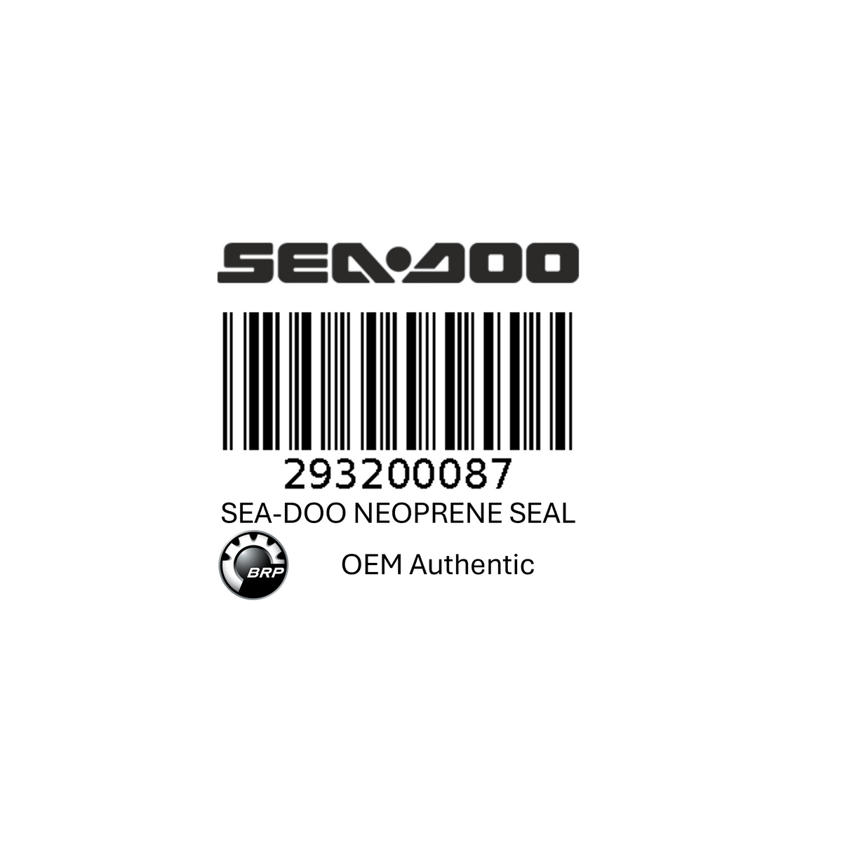 BRP OEM Sea-Doo Neoprene Seal 293200087