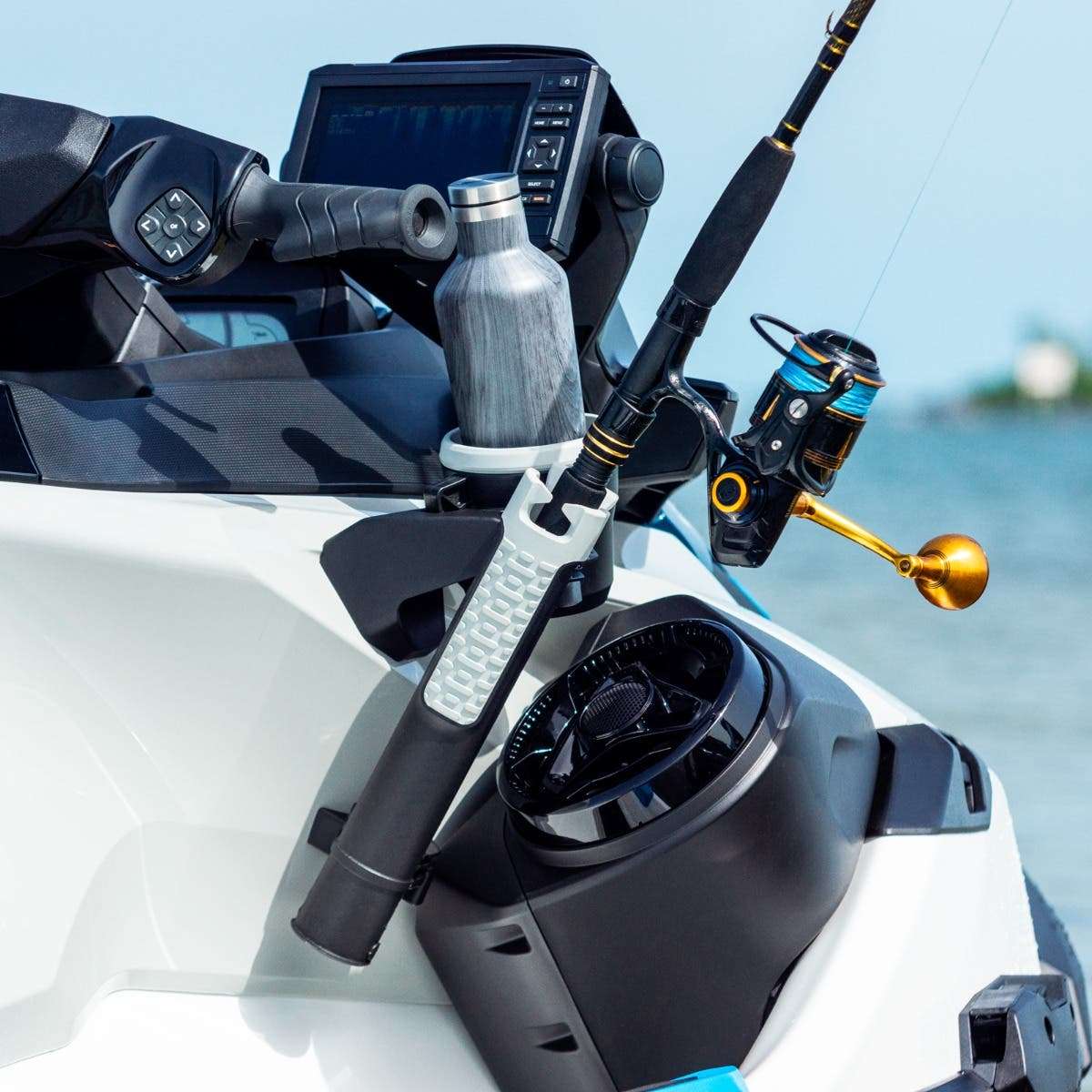 pwc fishing rod holder Sea-Doo LinQ Cup Holder #295101230