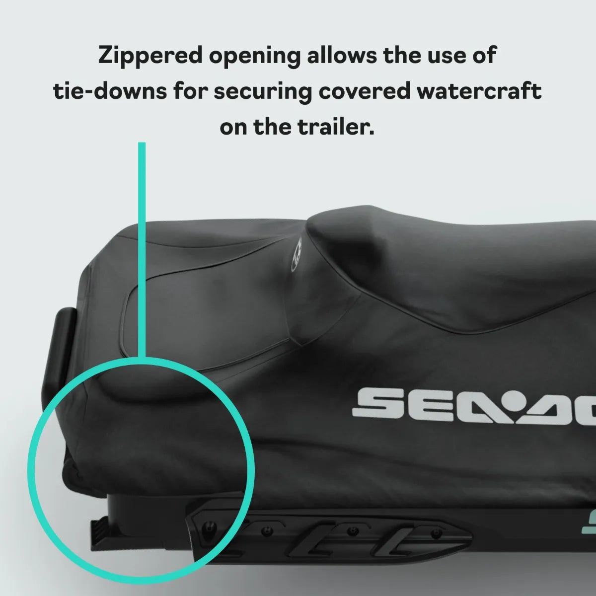BRP OEM Sea-Doo PWC Cover #295101348 - 2018-2026 GTX, WAKE PRO & RXT w/ Windshield
