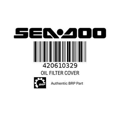 420610329 Sea-Doo Rotax Oil Filter Cover - OEM