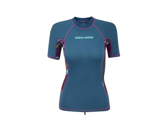 SEA-DOO WOMEN'S EXOTIC SHORT SLEEVE RASHGUARD - NAVY 454312