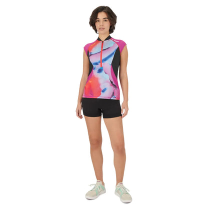 4546820674 Sea-Doo Women's Short Sleeve Performance Rash Guard - Blue - M
