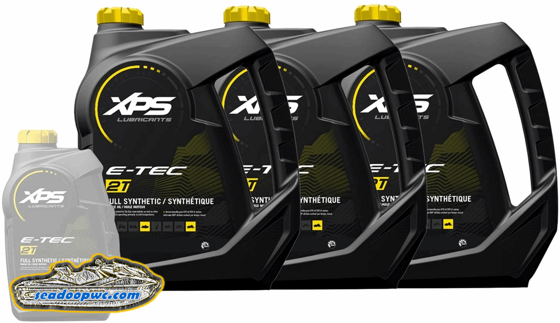 Sea-Doo/Ski-Doo XPS New OEM 2-Stroke Synthetic Oil Gallon Case (3) - 9779127