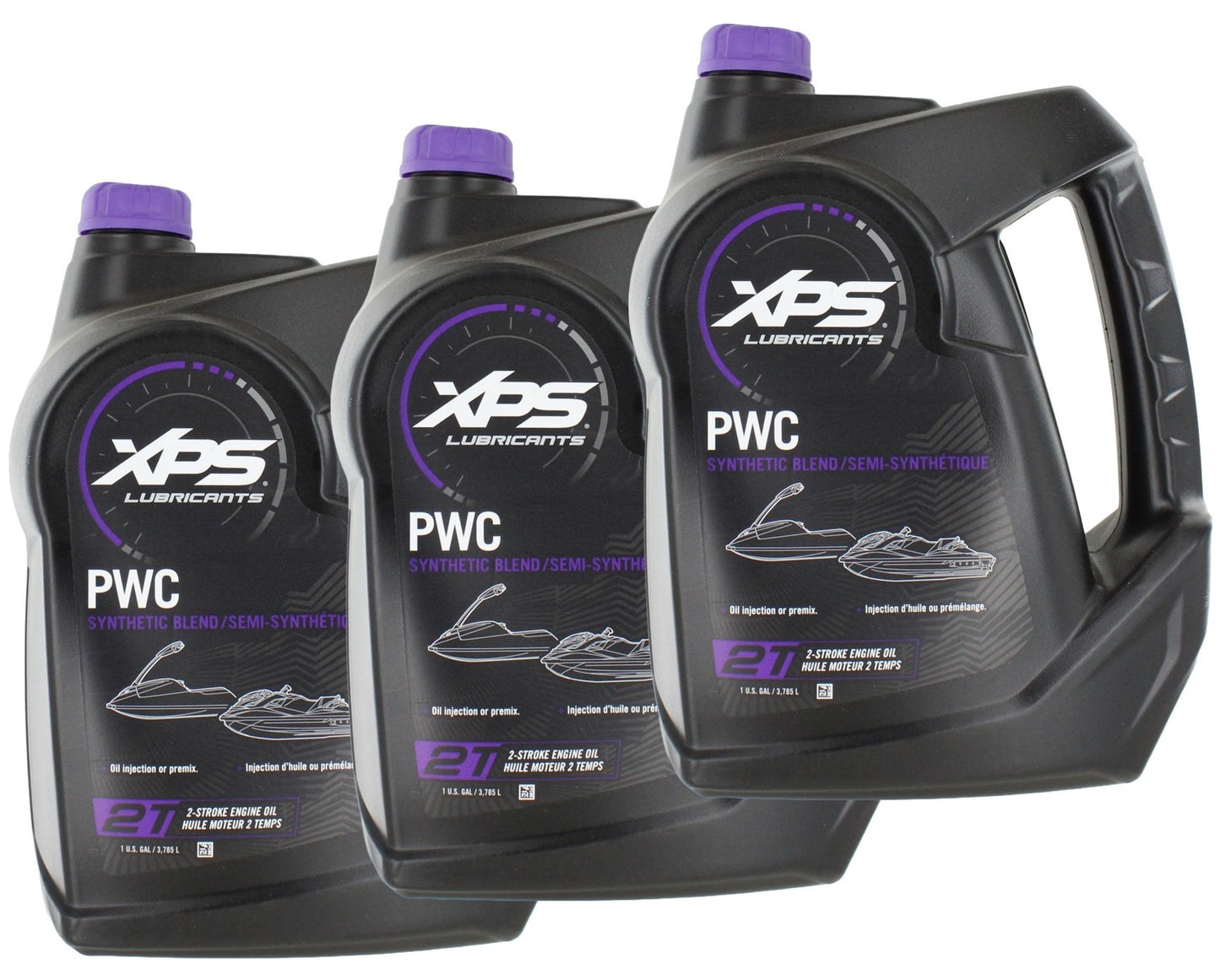 Sea-Doo XPS 2T PWC Synthetic Blend Oil Gallon Case (3) - 9779466