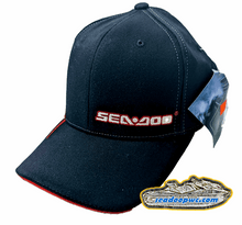 SEA-DOO NEW OEM MEN'S FITTED SWOOSH HAT - BLACK L/XL