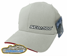 SEA-DOO NEW OEM MEN'S FITTED SWOOSH HAT - KHAKI L/XL