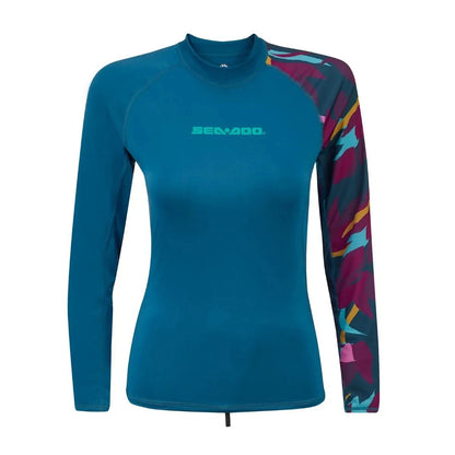SEA-DOO WOMEN'S EXOTIC LONG SLEEVE RASHGUARD - NAVY 454318_89