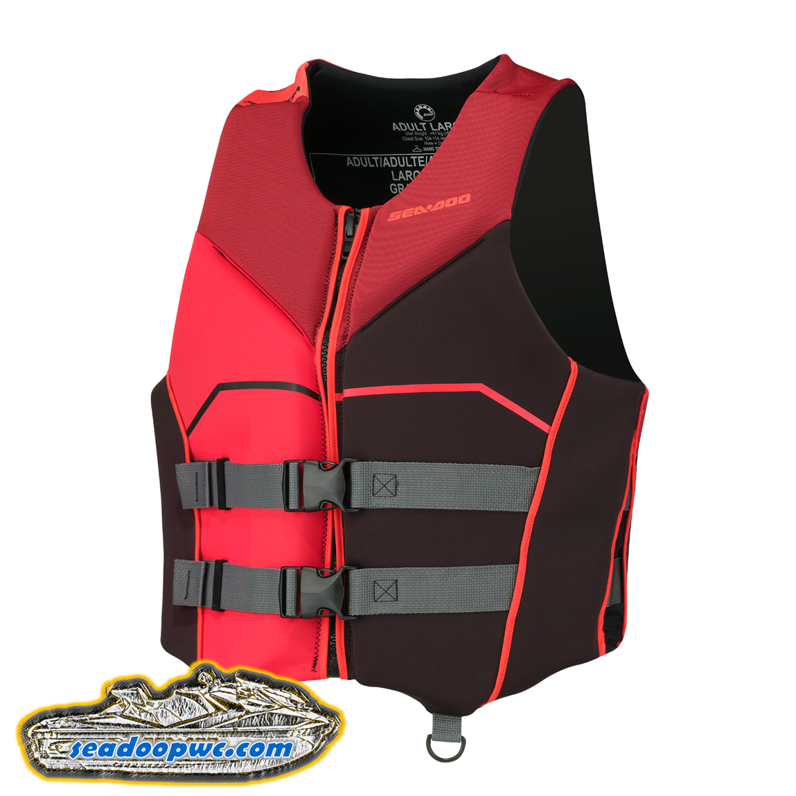 Sea-Doo Freedom PFD/Life Jacket - Lava Red - 285980_17