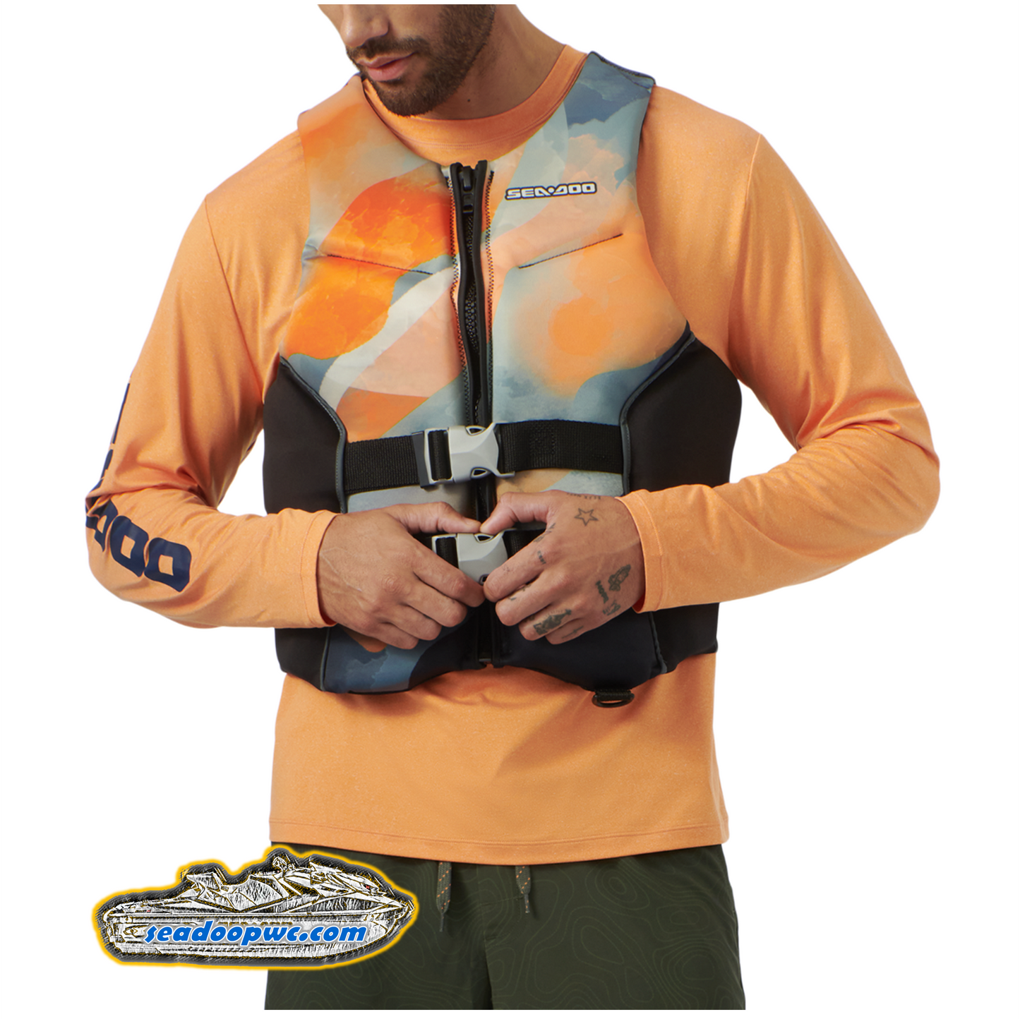 Sea-Doo Airflow Sunset Edition Life Jacket Orange