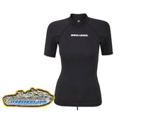 SEA-DOO WOMEN SIGNATURE SHORT SLEEVE RASHGUARD - BLACK - 286795