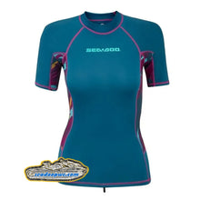 SEA-DOO WOMEN'S EXOTIC SHORT SLEEVE RASHGUARD - NAVY 454312