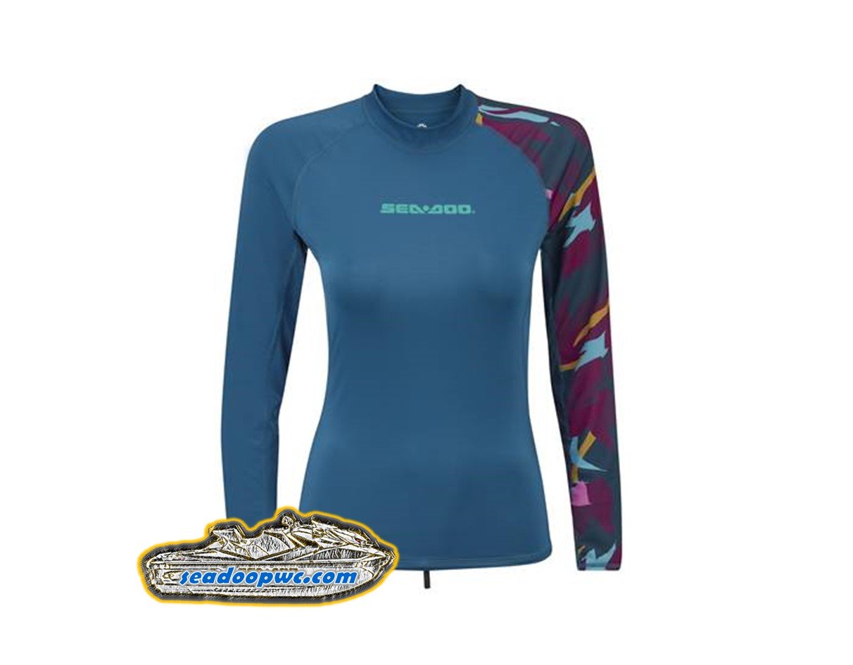 SEA-DOO WOMEN'S EXOTIC LONG SLEEVE RASHGUARD - NAVY 454318_89