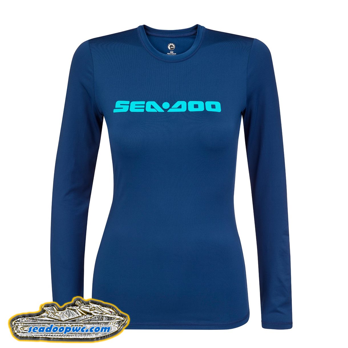 SEA-DOO WOMEN'S SIGNATURE LONG SLEEVE RASHGUARD - NAVY - 454465_89