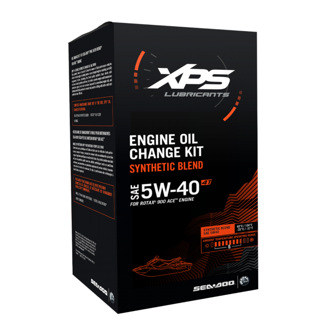 Sea-Doo 4T 5W-40 Synthetic Blend Oil Change Kit For Rotax 900 ACE